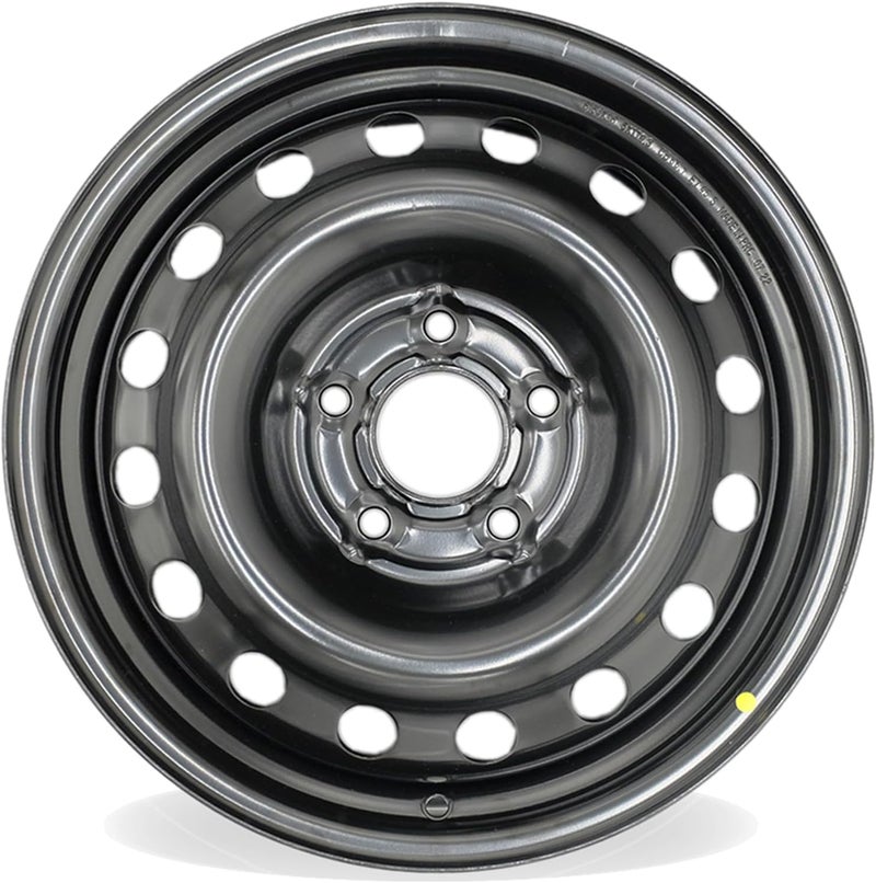 Velospinner New Single 16" 16x6.5 Inch Steel Wheel for 2013–2019 Nissan Sentra | OEM Design Replacement Rim | BLACK Finish | Direct Fit - OE Stock Specs | 62599 - Image 1